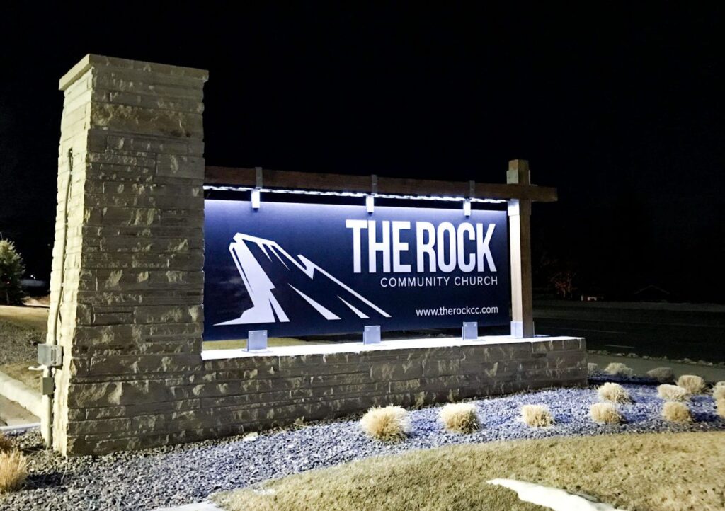 monument signs the rock
