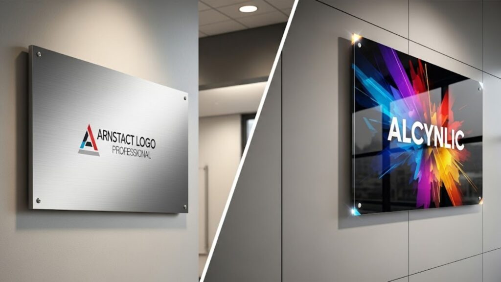 Aluminum Signs vs. Acrylic Signs