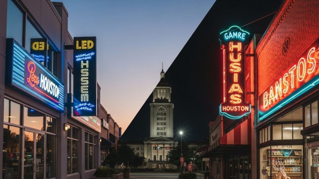 LED Signs vs. Neon Signs for Your Houston Business