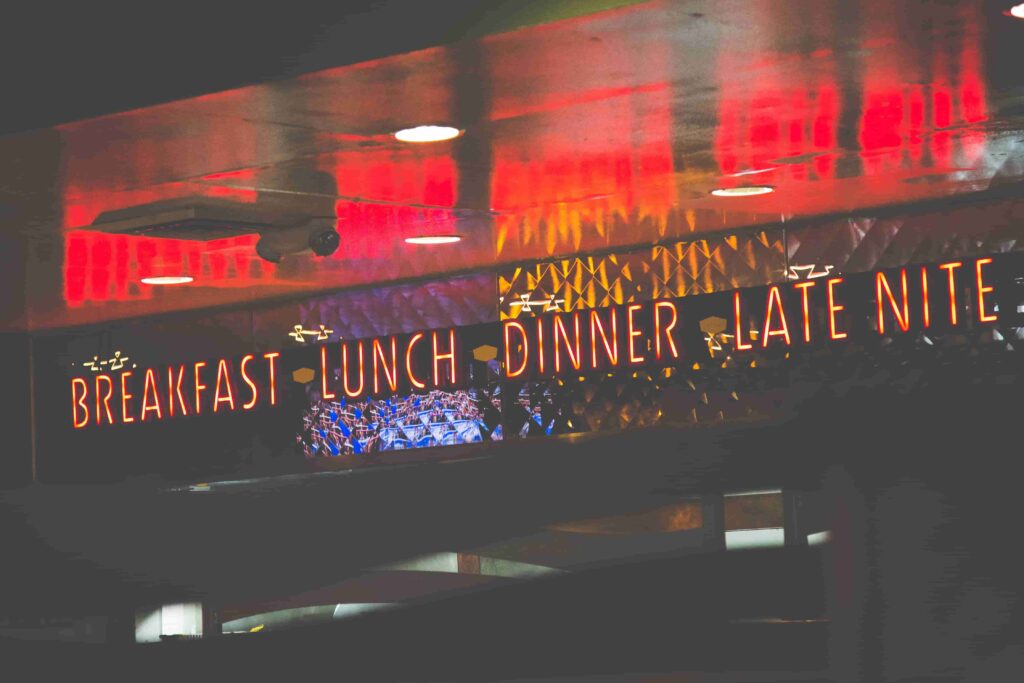 restaurant sign